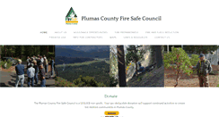 Desktop Screenshot of plumasfiresafe.org