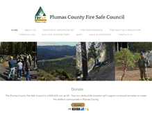 Tablet Screenshot of plumasfiresafe.org
